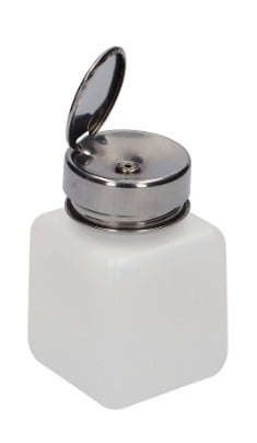 Buteliukas su metaliniu dozatoriumi šviesolaidžio valymo skysčiui (120 ml)
