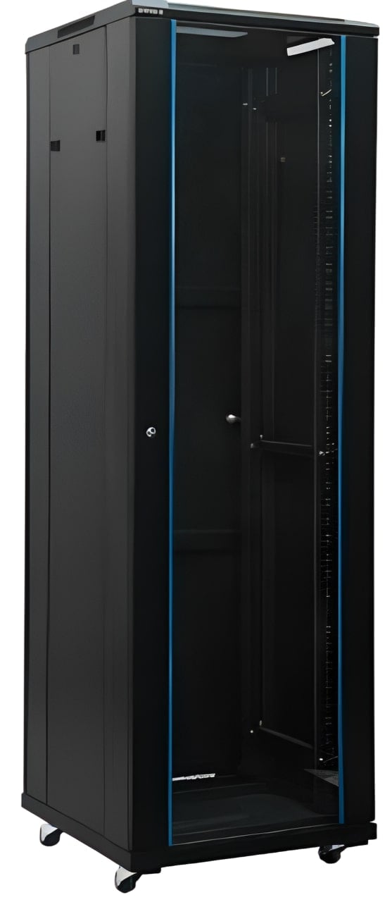 Komutacinė spinta 19'' pastatoma 42U 800x800x2055mm (juoda, nesurinkta, IP20) A2-8842