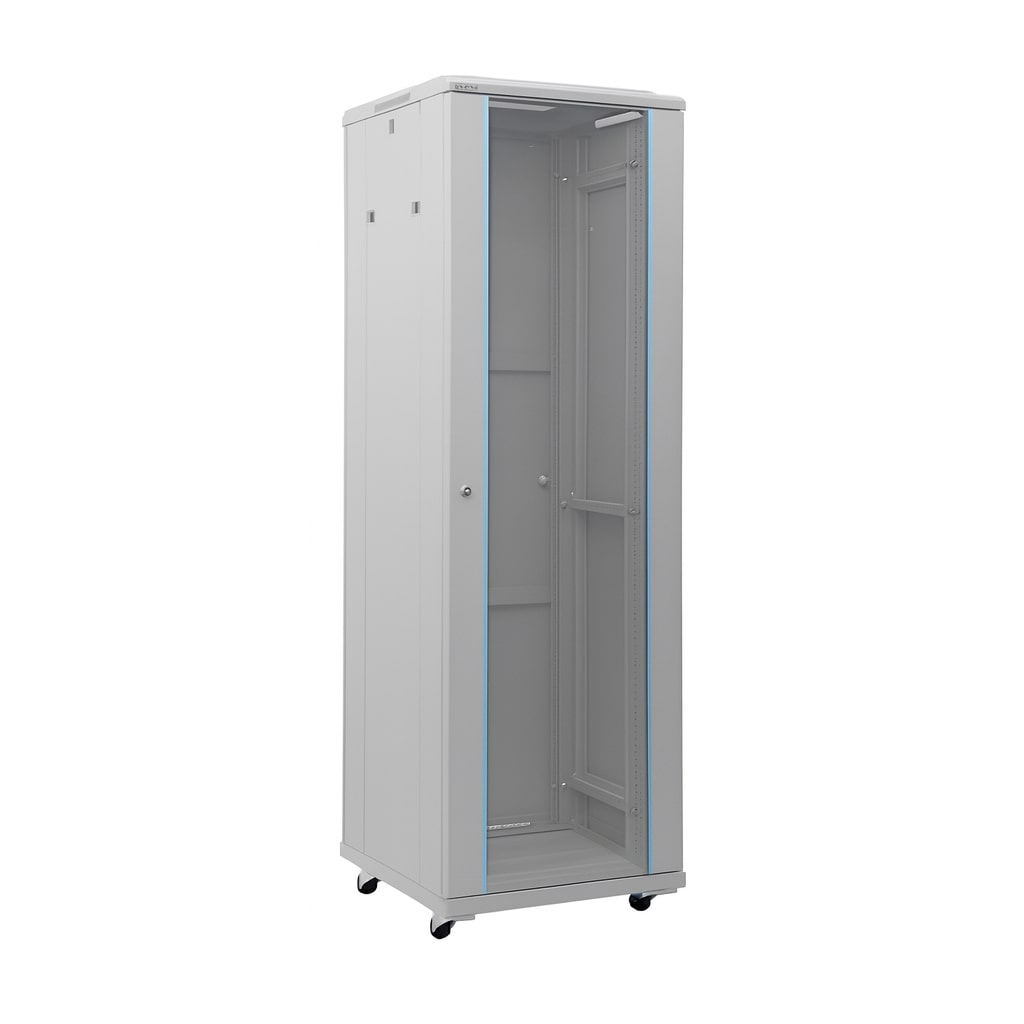 Komutacinė spinta 19'' pastatoma 42U 600x800x901mm (pilka, nesurinkta, IP20) A2-6618