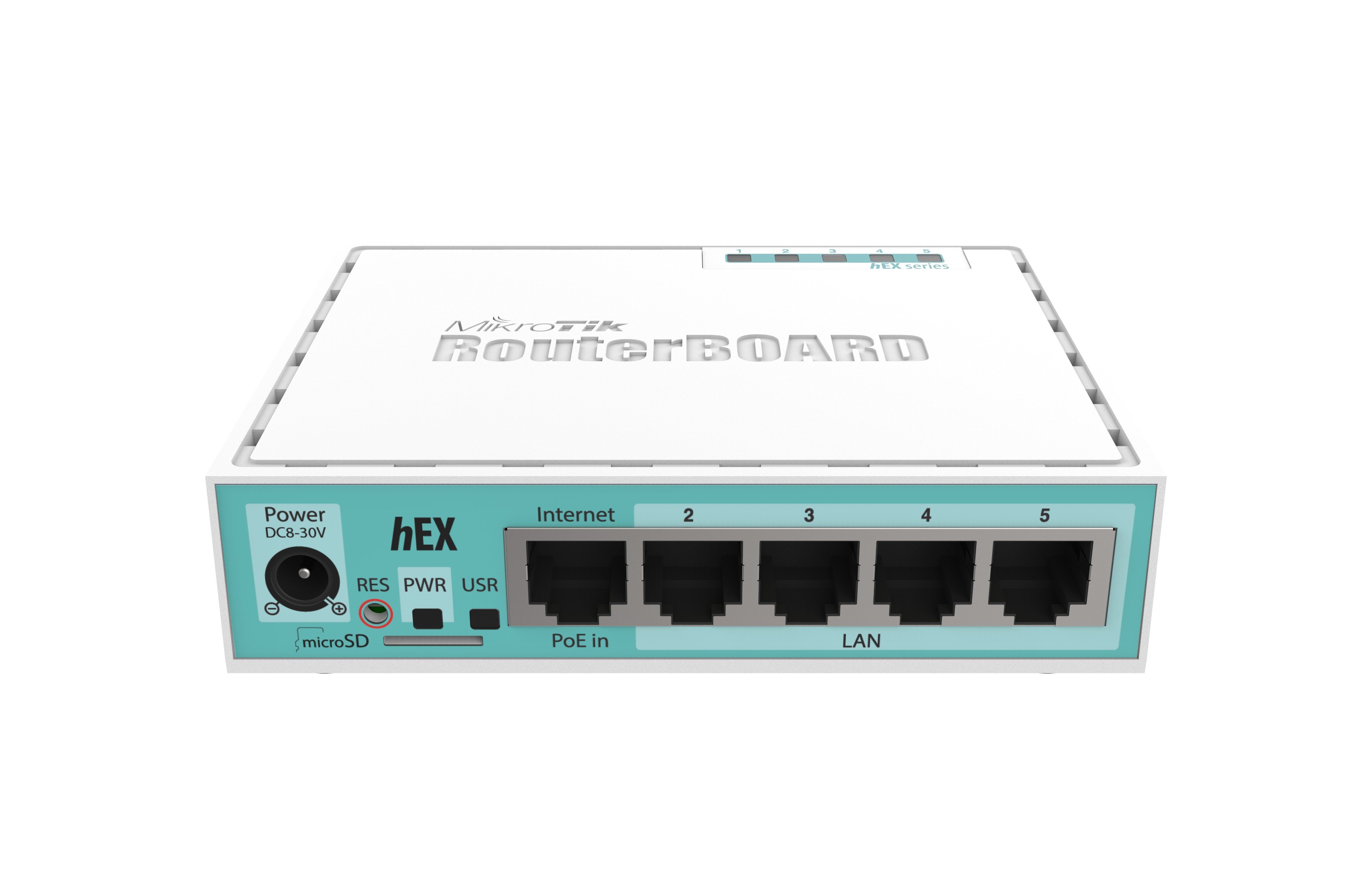 Maršrutizatorius 5 prievadų MikroTik RB750Gr3 hEX