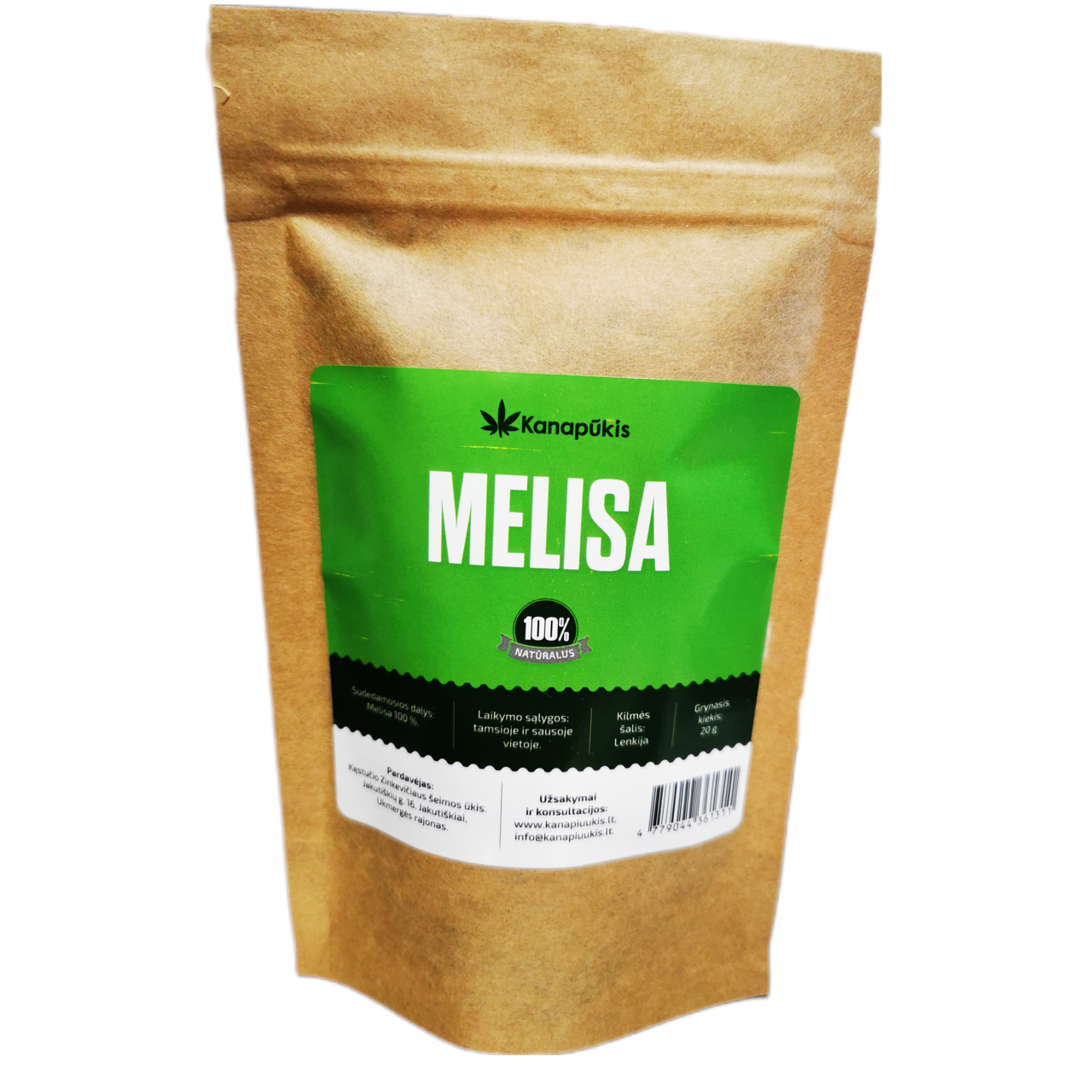 KANAPŪKIS Melisų arbata 20 g.