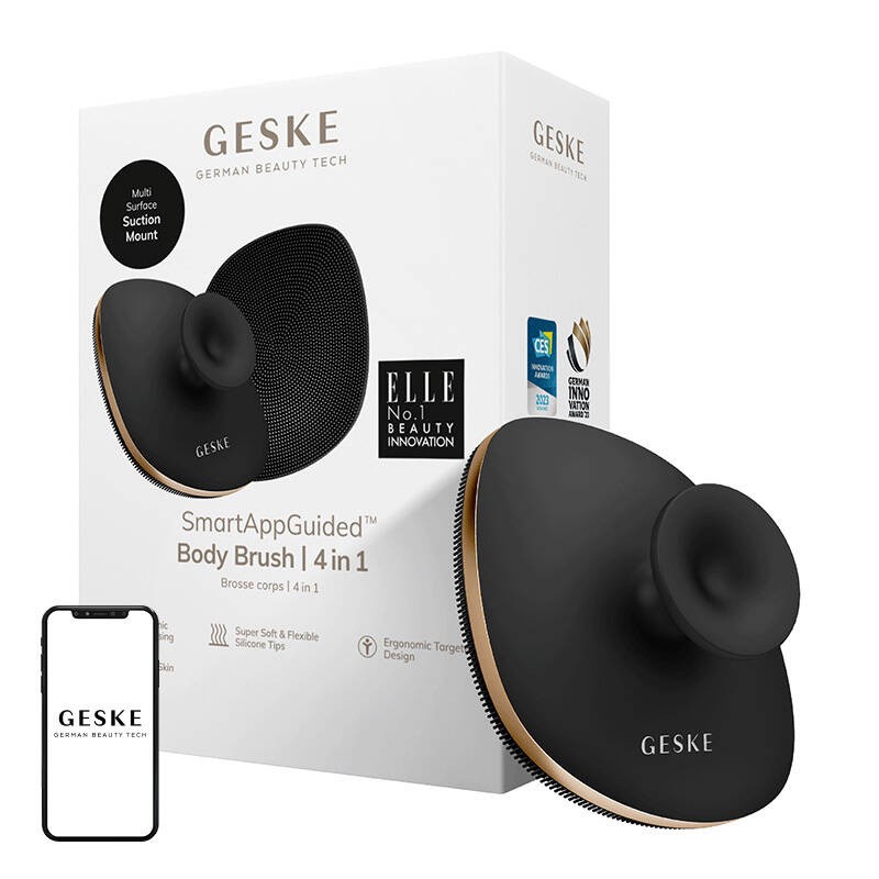 "Geske 4in1" kūno šepetys (pilkas)