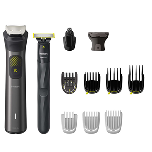 Philips All-in-One Trimmer Series 9000, pilkas - Skustuvo komplektas + OneBlade Prekė - MG9530/15