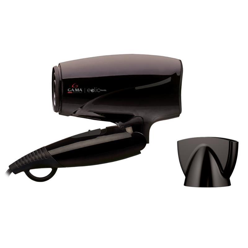 GA.MA Eolic Travel, 1600 W, juodas - Plaukų džiovintuvas, GH0202
