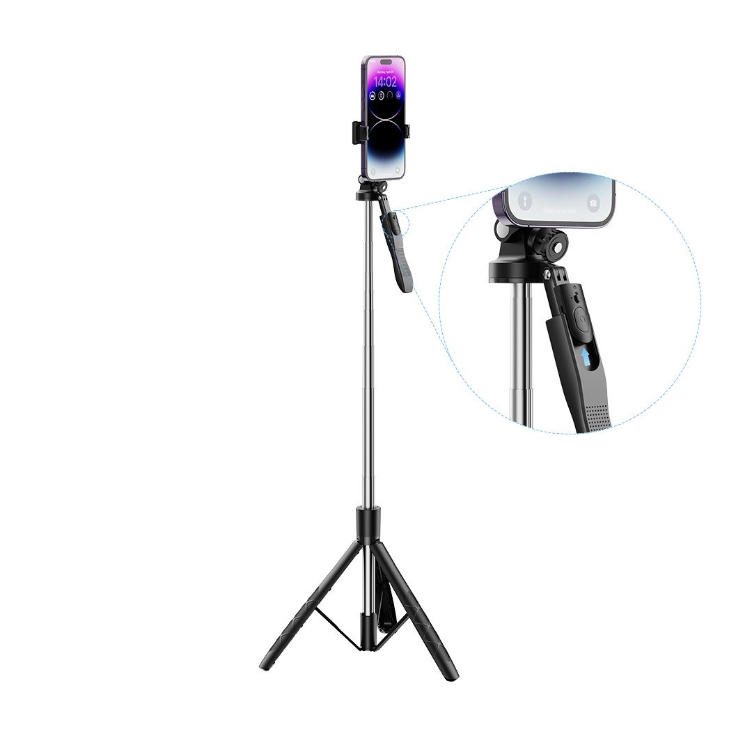 XO  Selfie Stick BT Tripod SS15 180cm, black