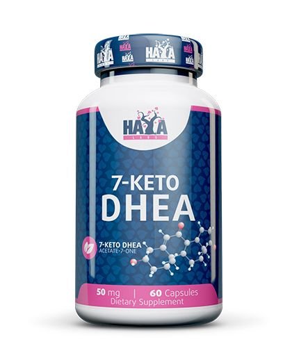 Haya Labs 7-keto DHEA (Dehidroepiandrosteronas) 60 kaps.