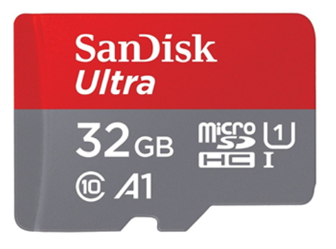 Atm.kort. SANDISK Ultra microSDHC 32GB +adapteris, 120MB/s, A1, C10, UHS-I/SDSQUA4-032G-GN6MA