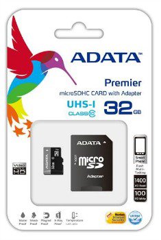 Atm.kort. ADATA 32GB Premier microSDHC