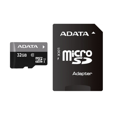 Atm.kort. ADATA Premier UHS-I 32 GB, MicroSDHC + adapteris