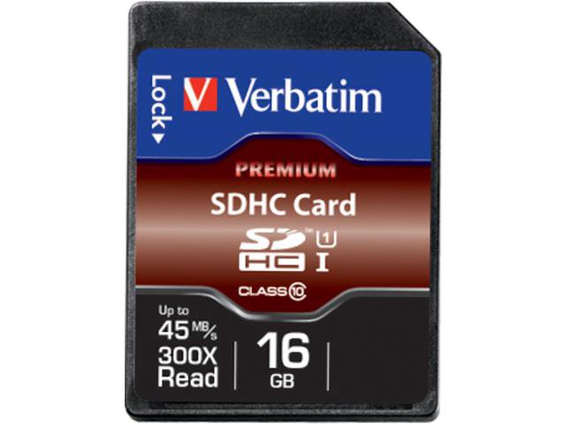 Verbatim memory cards, SDHC, 16GB , Secure Digital High-Capacity, Class 10