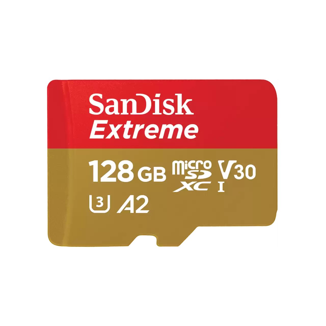 Atm.kort. SANDISK Extreme microSDXC 128GB +adapteris, 190MB/s,U3,C10,A2,V30,UHS-I/SDSQXAA-128G-GN6MA