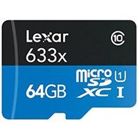 Atm.kort. LEXAR LEXAR 633X 64GB MICRO SDXC UHS-I HS WITH ADAPTER