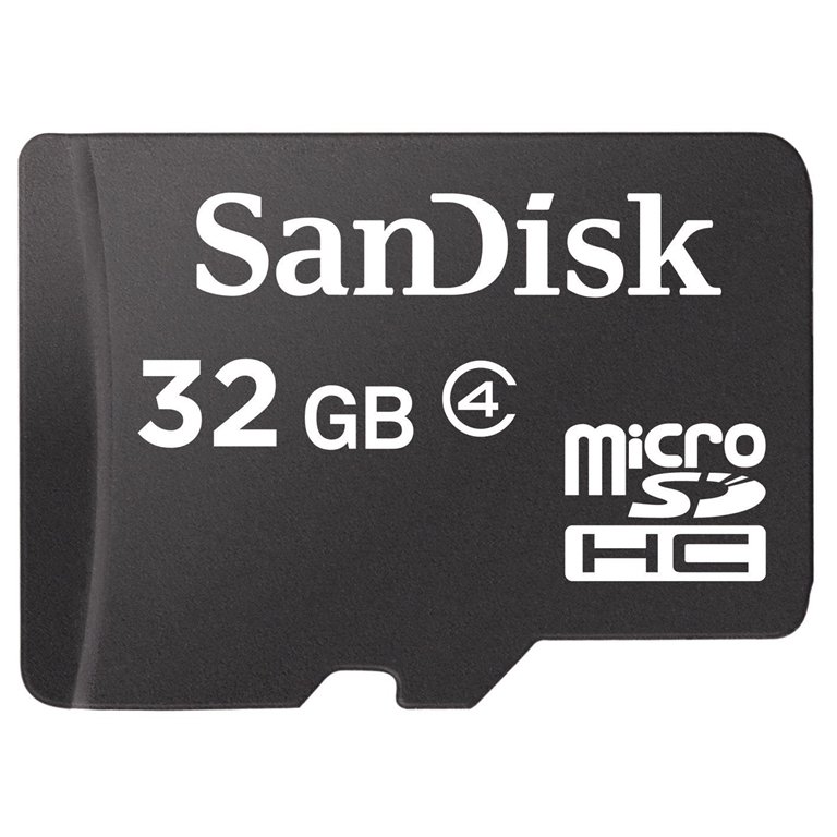 Atm.kort. SANDISK MicroSDHC 32GB Cl.4 / SDSDQM-032G-B35