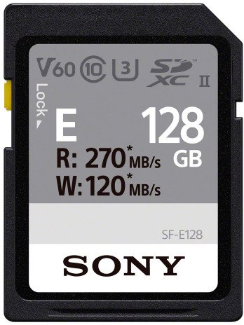 Sony memory card SDXC 128GB E UHS-II C10 U3 V60