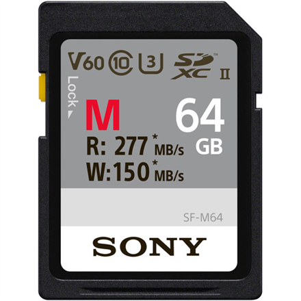 Micro SD Sony  64GB SF-M Series SDXC Class10 UHS-II U3 V60 Tough Memory Card  64 GB  SDXC  Flash