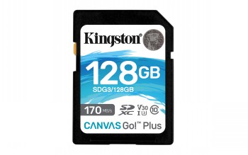 KINGSTON 128GB CANVAS GO PLUS SD|SDG3/128GB