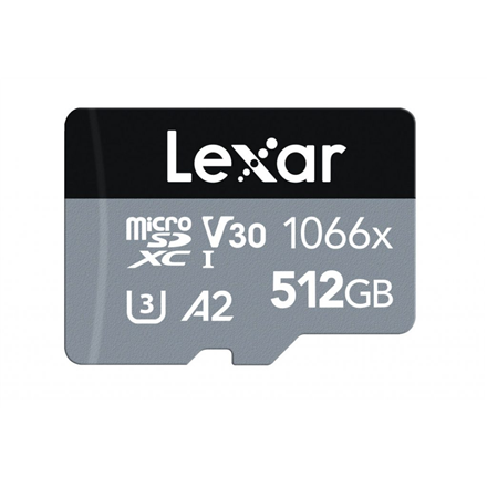 Lexar | High-Performance 1066x | UHS-I | 512 GB | MicroSDXC | Flash memory class 10|LMS1066512G-BNANG