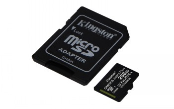 Kingston | Canvas Select Plus | UHS-I | 256 GB | MicroSDXC | Flash memory class 10 | SD Adapter|SDCS2/256GB