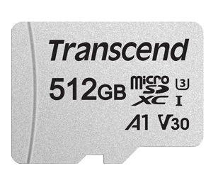 MEMORY MICRO SDXC 512GB W/A/TS512GUSD300S-A TRANSCEND|TS512GUSD300S-A