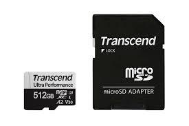 MEMORY MICRO SDXC 512GB W/A/TS512GUSD340S TRANSCEND|TS512GUSD340S