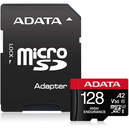 ADATA | AUSDX128GUI3V30SHA2-RA1 Memory Card | 128 GB | MicroSDXC | Flash memory class 10 | Adapter|AUSDX128GUI3V30SHA2-RA1