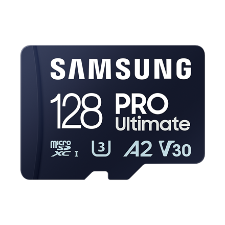 Samsung | MicroSD Card | PRO Ultimate | 128 GB | microSDXC Memory Card | Flash memory class U3, V30, A2 | SD adapter|MB-MY128SA/WW