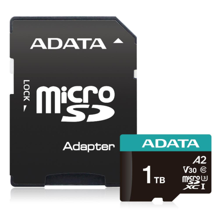 MEMORY MICRO SDXC 1TB W/AD./AUSDX1TUI3V30SA2-RA1 ADATA|AUSDX1TUI3V30SA2-RA1