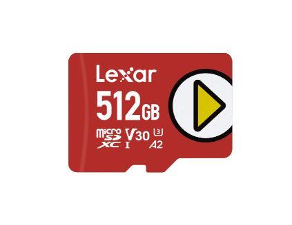 MEMORY MICRO SDXC 512GB UHS-I/PLAY LMSPLAY512G-BNSNG LEXAR|LMSPLAY512G-BNSNG