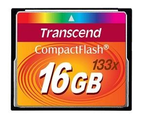 MEMORY COMPACT FLASH 16GB/133X TS16GCF133 TRANSCEND|TS16GCF133