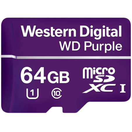 CSDCARD WD Purple (MICROSD, 64GB)|WDD064G1P0C