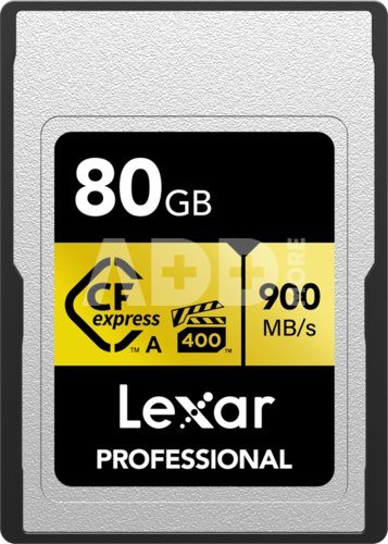 LEXAR CFEXPRESS PRO GOLD R900/W800 (VPG400) 80GB (TYPE A)