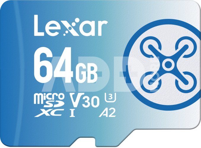 LEXAR FLY MICROSDXC 1066X UHS-I / R160/W60MB (C10/A2/V30/U3) 64GB
