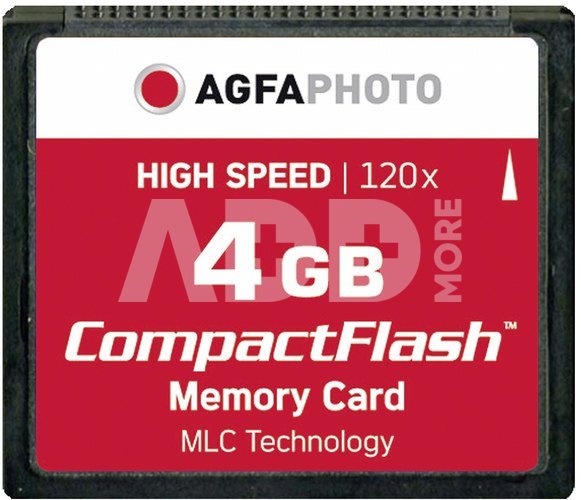 AgfaPhoto Compact Flash 4GB High Speed 120x MLC