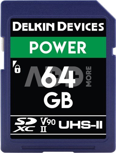 DELKIN 64GB SDXC UHS-II, CINEMA SD (U3/V90)
