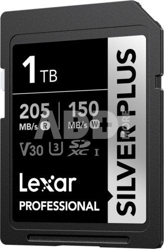 Lexar SDXC Professional SILVER Plus UHS-I/U3/A2/4K R205/W150 (V30) 1TB
