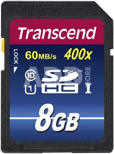 Transcend SDHC 8GB Class 10 UHS-I 400x Premium