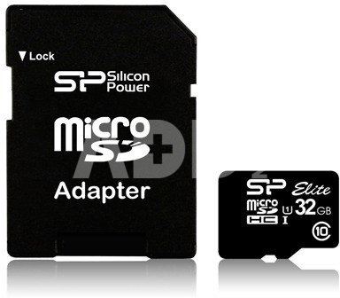 SILICON POWER 16GB, MICRO SDHC UHS-I, SDR 50 mode, Class 10, with SD adapter