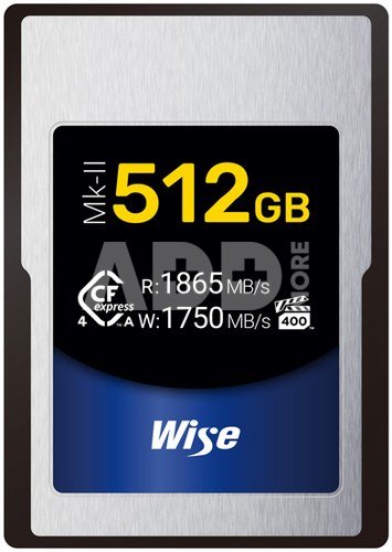 Wise 512GB CFexpress 4.0 Type A Mk II Memory Card 1750 MB/s