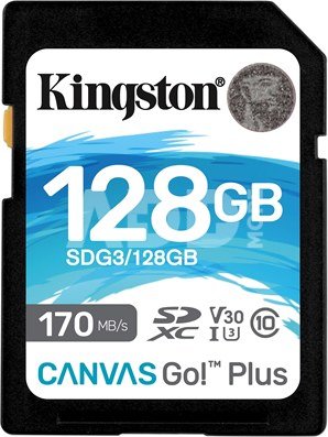 KINGSTON 128GB UHS-I SD Memory Card (Class 10)