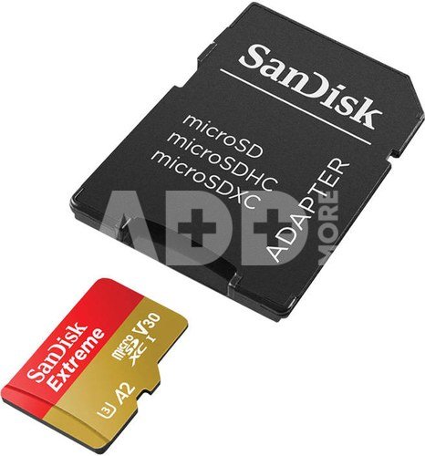 SANDISK EXTREME microSDXC 1 TB 190/130 MB/s UHS-I U3 memory card (SDSQXAV-1T00-GN6MA)