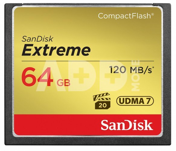 SanDisk Extreme CF 64GB 120MB/s UDMA7 SDCFXSB-064G-G46
