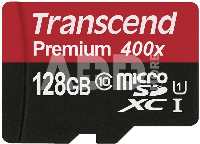 Transcend microSDXC 128GB Class 10 UHS-I 400x + SD Adapter
