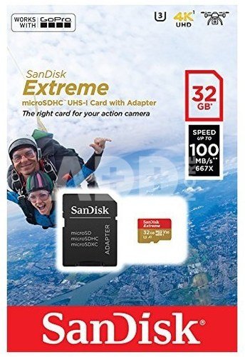 SanDisk microSDXC Action SC 32GB Extr.100MB A1 SDSQXAF-032G-GN6AA