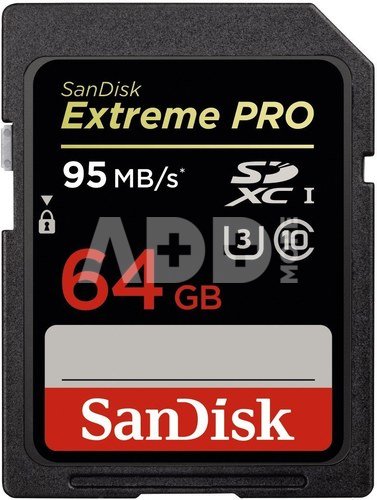 Sandisk Extreme Pro SDXC UHS-I 64GB 95MB/s
