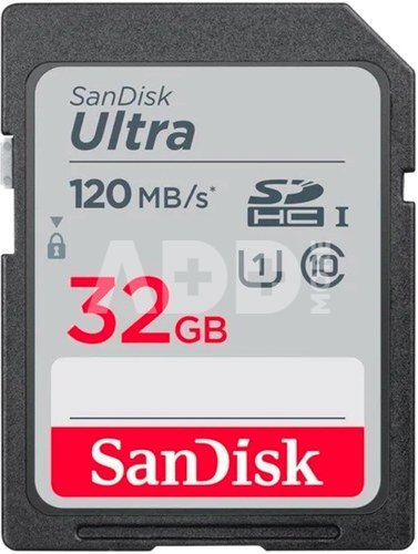 Sandisk memory card SDHC 32GB Ultra 120MB/s UHS-I