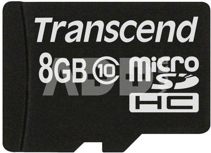 Transcend microSDHC 8GB Class 10 + SD-Adapter