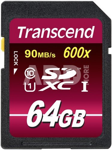 Transcend SDXC 64GB Class10 UHS-I 600x Ultimate