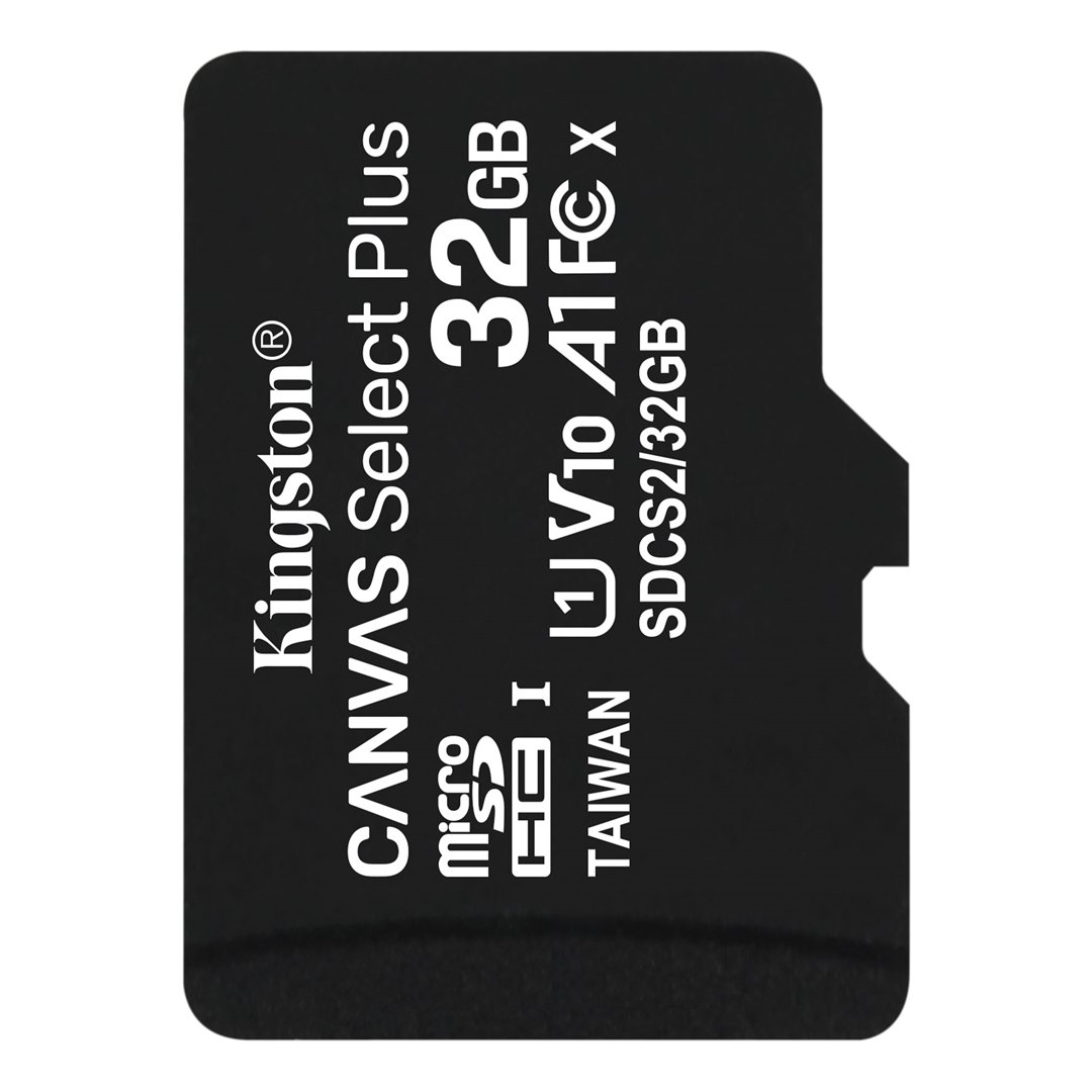 Atm.kort. KINGSTON 32GB micSDHC Canvas Select Plus SDCS2/32GB