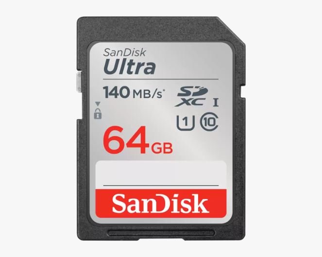 Atm.kort. SANDISK Ultra SDXC 64GB, 140MB/s/SDSDUN4-032G-GN6IN
