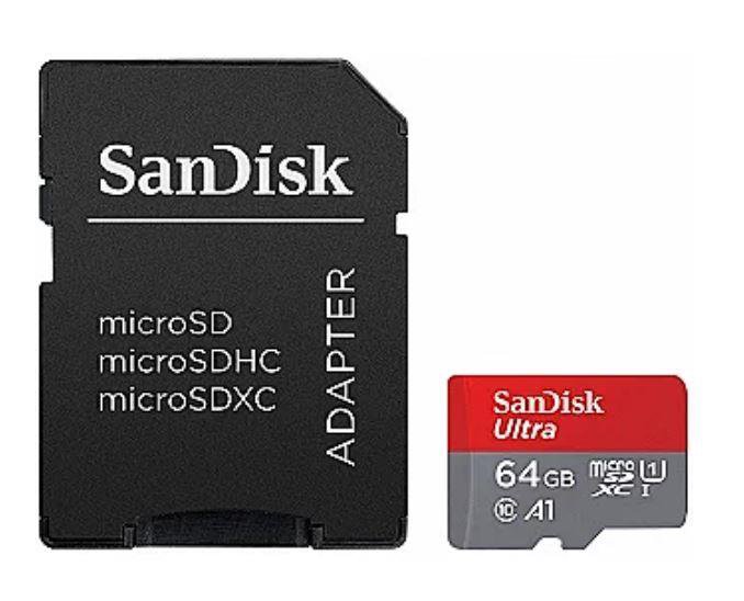 Atm.kort. SANDISK SDSQUAB-064G-GN6IA